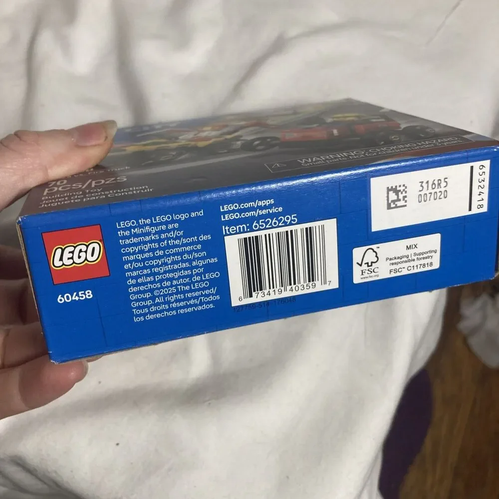 lego Pizza vs Fire Truck Race Car Building Set Chef & Firefighter Minifigures